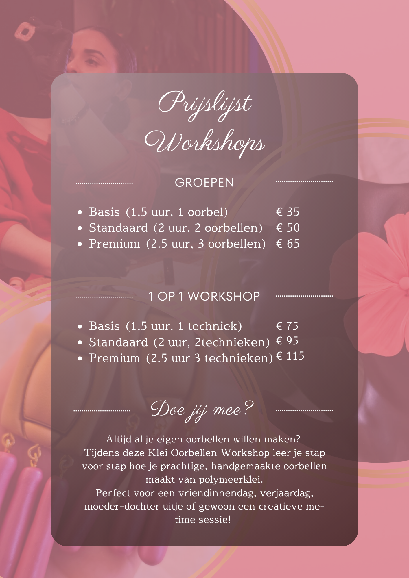 1 op 1 Workshop: Maak je eigen oorbellen